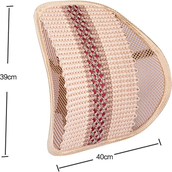 "Adjustable Back Support Cushion, Mesh Car Back Support for Car Home Office - Picture 5 of 12